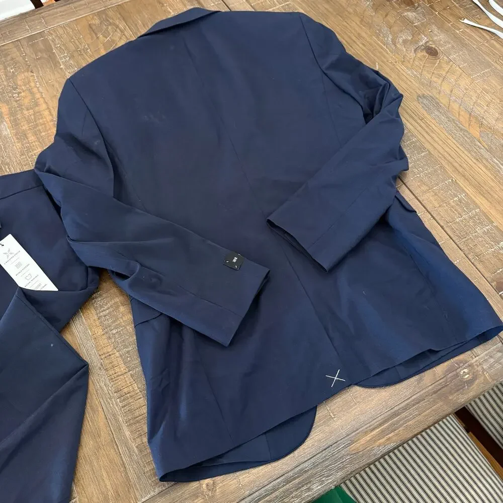 Brand new with tags express men navy blue suit set- pants and jacket